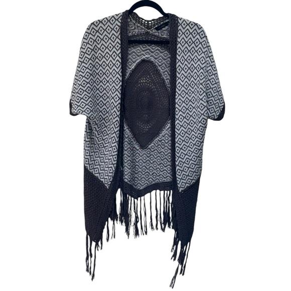 Blu Pepper Brown Bohemian Crochet Wrap size Small - Picture 7 of 8